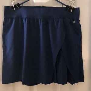 Blue active wear skort